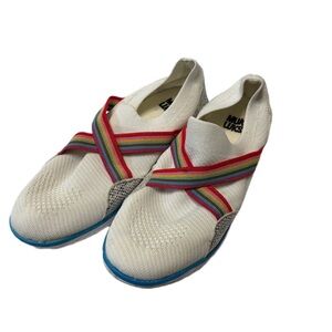 Colorful Knit Slip-On Shoes MulLuks 9